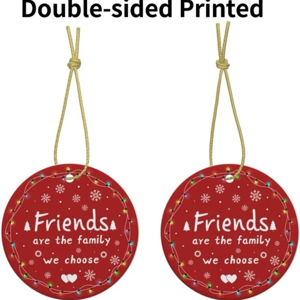 New Friend Christmas Ornament Good Friends Bestie Ornaments Friendship Xmas Deco